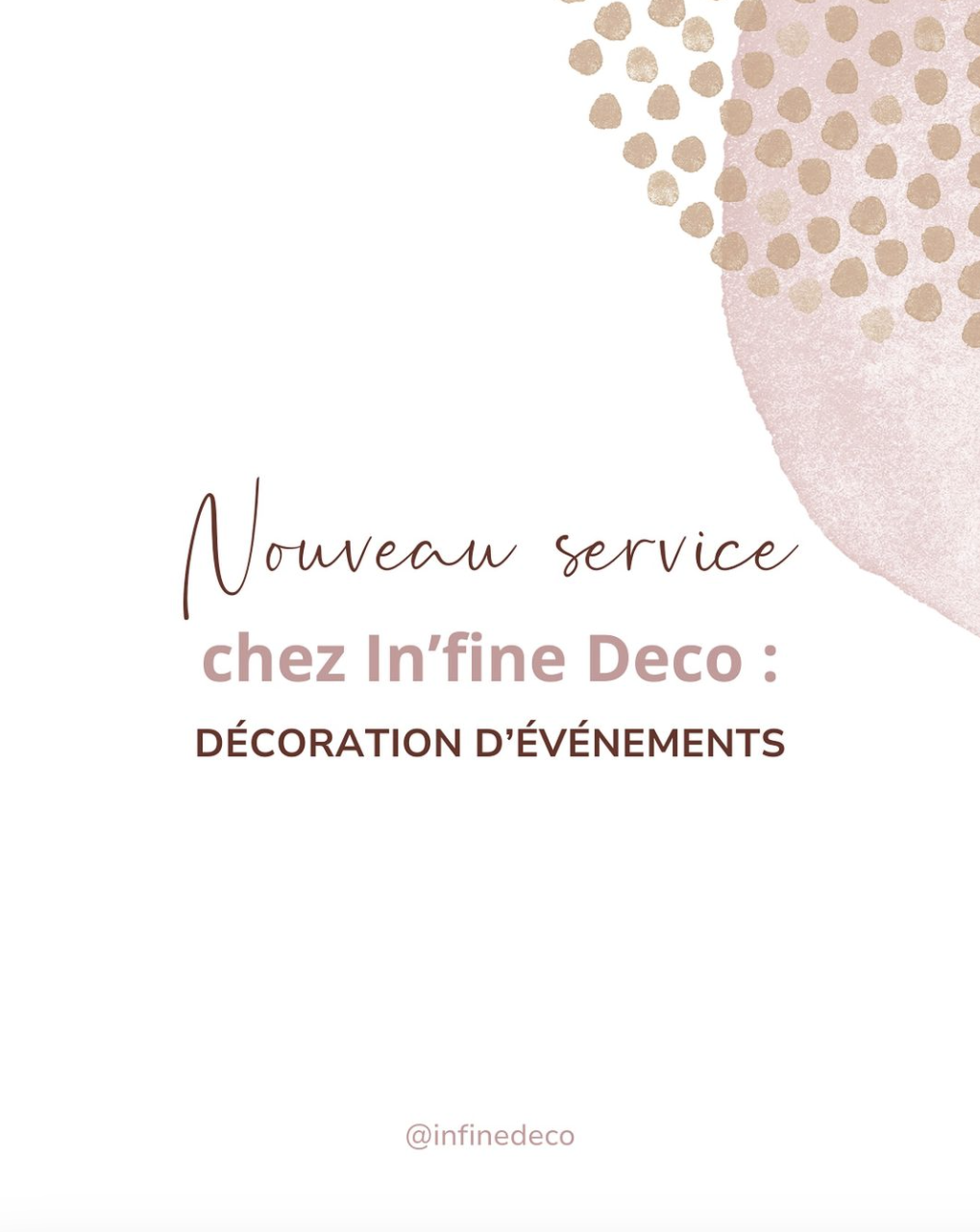 Décoration de vos événements